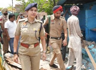 Illegal Construction of Alleged Drug Smuggler Demolished in Badmajra