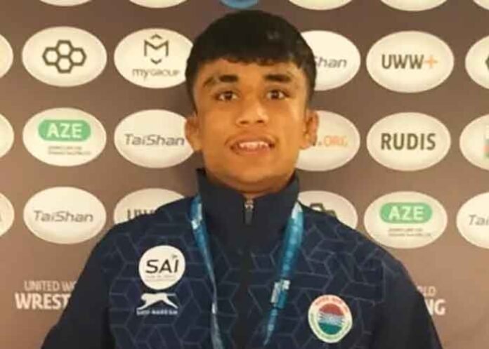 Indian freestyle wrestler Aaryan