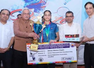Jagsher Singh Khangura, Inayat Gulati Win Punjab Senior Ranking Badminton Titles Jagsher Singh Khangura and Inayat Gulati win singles titles