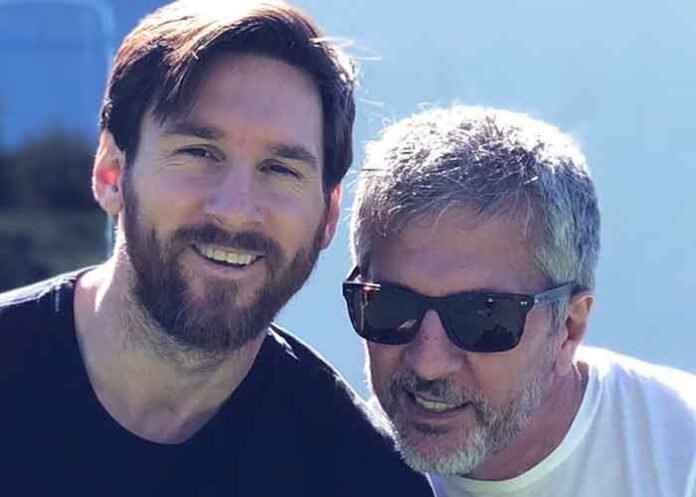Jorge and Lionel Messi