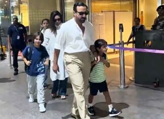 Saif Ali Khan, Kareena Kapoor Spotted at Mumbai Airport With Taimur and Jeh on His Birthday Kareena & Saif Ali Khan spotted at Mumbai Airport with kids