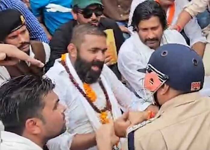 Mahipal Singh Makrana alleging police action
