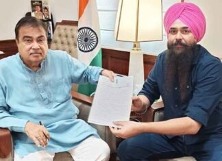 Malvinder Kang Meets Union Minister Gadkari, Renews Demand for National Highway Status to Banga–Garhshankar–Anandpur Sahib–Naina Devi Road Malvinder Kang meets Nitin Gadkari