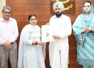 Hardeep Singh Mundian hands over appointment letters to 52 new Water Supply and Sanitation employees Mundian hands over appointment letters