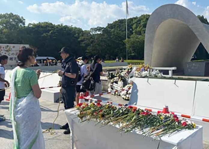 Nagma Mallick paid tribute to Hiroshima atomic bomb victims