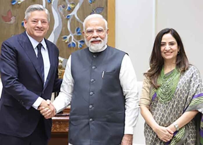 Netflix Co-CEO Ted Sarandos meets PM Modi
