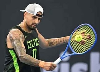 Nick Kyrgios badminton