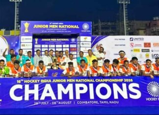 Odisha Beat Madhya Pradesh 2-1 to Win Junior Men’s National Hockey Championship Odisha clinch 16th Hockey India Junior Men National Championship 2026 title