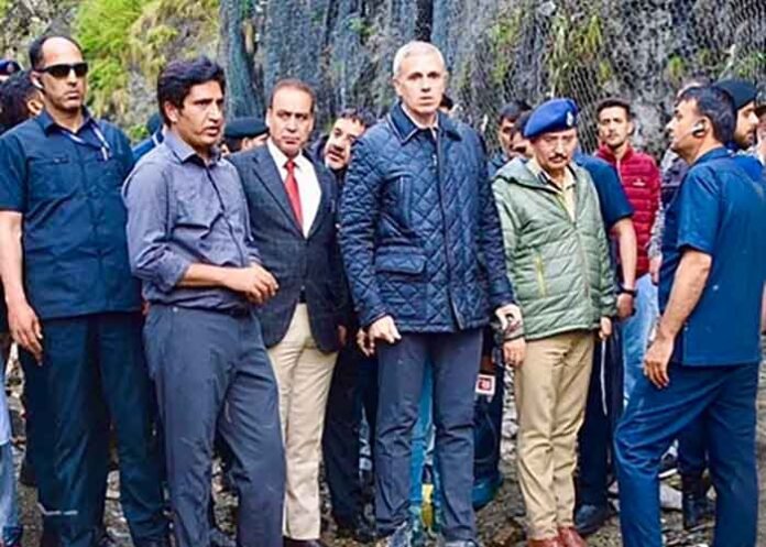 Omar Abdullah visited flood-hit Rajouri areas