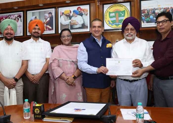 PAU Honours State Information Commissioner Harpreet Singh Sandhu