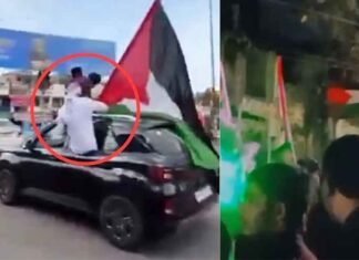 Palestine Flag Waved During Eid-e-Milad Procession in Karnataka