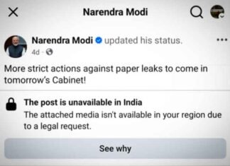 Parliamentary Panel Seeks Explanation from Meta Over Temporary Removal of PM Modi’s Facebook Post