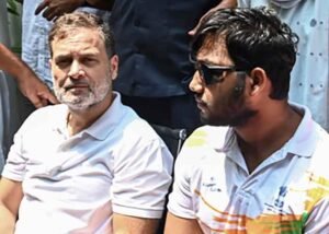 Pellet-gun victim Sahil Lochav and Rahul Gandhi