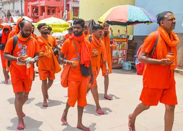 Police assistance to Kanwar Yatra pilgrims