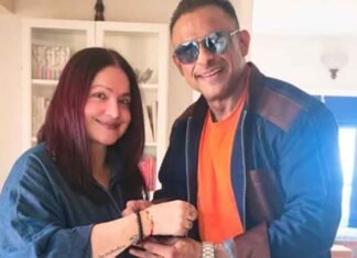 Rahul Bhatt Celebrates Raksha Bandhan With Sister Pooja, Calls Her His ‘Protector’ Pooja Bhatt brother Rahul Bhatt ties Rakhi