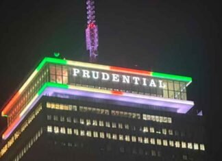 Boston’s Prudential Center Illuminated in Indian Tricolour for Independence Day Prudential Center in Boston glows in Indian tricolour