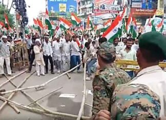 RJD Raj Bhavan march in Patna turns tense as protesters clash with police