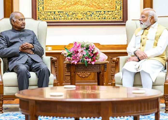 Ram Nath Kovind with PM Modi