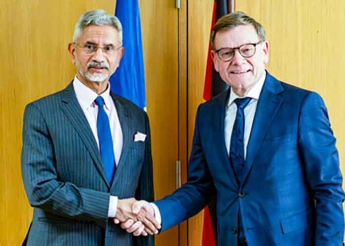 S. Jaishankar and German Foreign Minister Johann Wadephul
