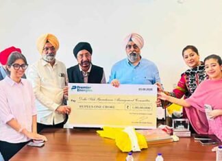 Saluja Family Donates ₹1 Crore to DSGMC for Sikh Community and Social Welfare Initiatives Saluja family donates 1 crore to DSGMC