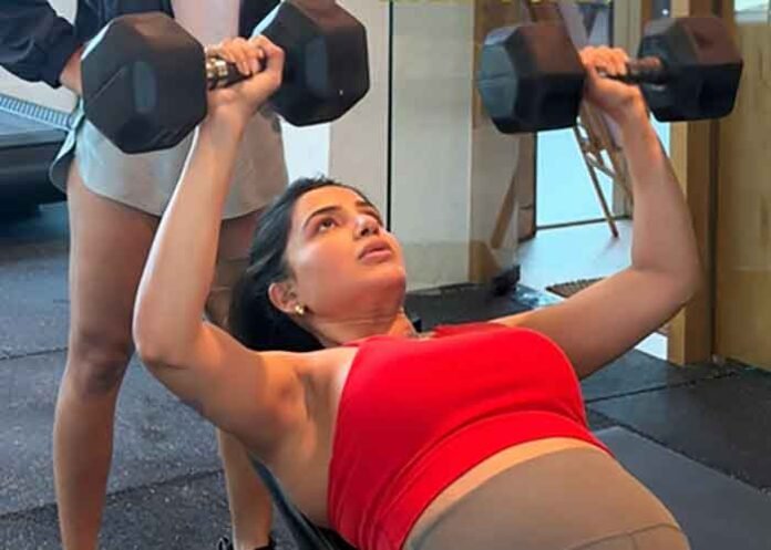 Samantha Ruth Prabhu shares a glimpse of her pregnancy workout