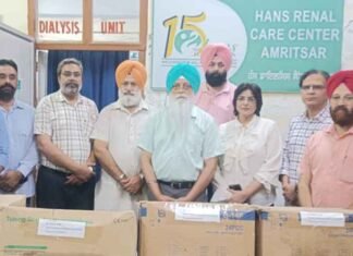 Sarbat Da Bhala Trust Donates 48 Dialysis Kits to Civil Hospital Amritsar Sarbat Da Bhala Trust donates 48 dialysis kits