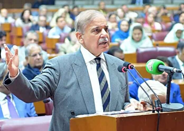 Shehbaz Sharif in Pakistan Parliament