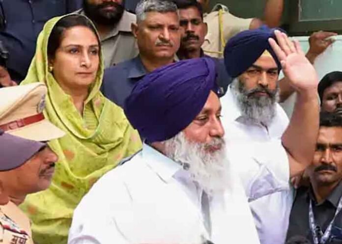 Sukhbir Badal after Nihang Attack