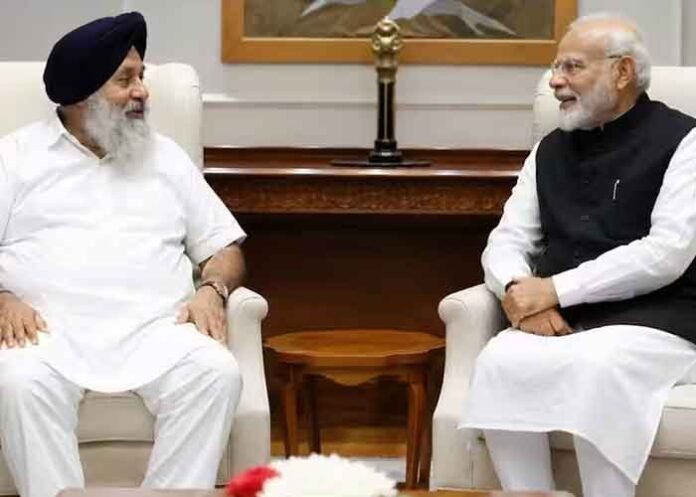 Sukhbir Singh Badal met PM Modi