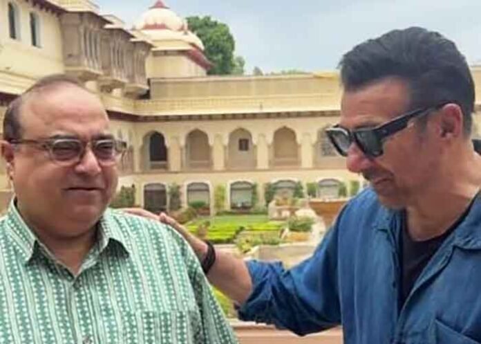 Sunny Deol with Rajkumar Santoshi at Rambagh Palace
