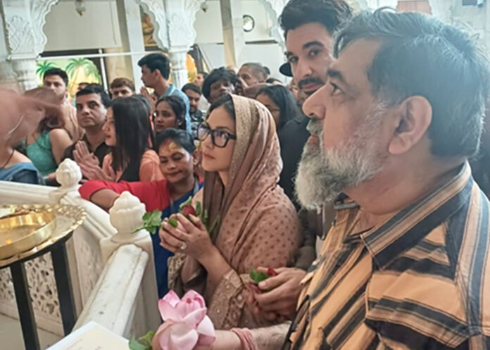Sunny Leone prayers at ISKCON temple with Daniel Weber