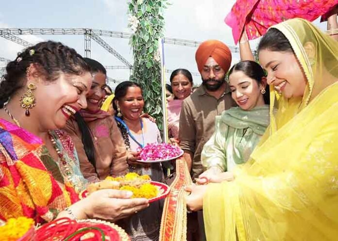 Teej celebrations in Moga Dr Gurpreet Kaur Mann