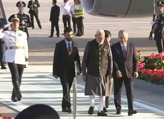 Uzbekistan President Mirziyoyev Receives PM Modi at Tashkent Airport in Special Gesture Uzbekistan President Shavkat Mirziyoyev Receives PM Modi