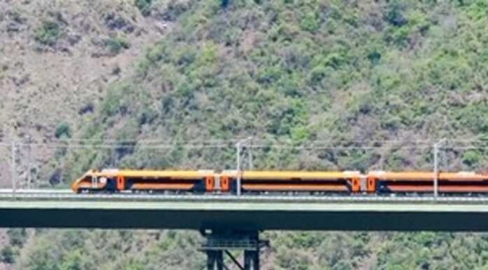 Vande Bharat runs at 100 kmph for first time on world’s highest railway bridge