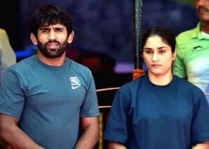 Vinesh Phogat and Bajrang Punia