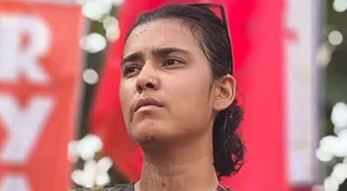 ink thrown at AISA chief Neha Bora