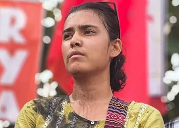 ink thrown at AISA chief Neha Bora