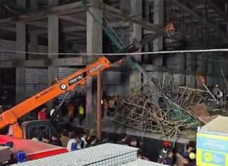 Over 12 feared trapped after portion of under-construction building collapses in Gujarat