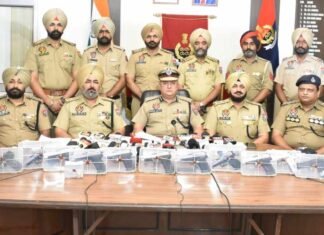 Five Held in Amritsar Drug and Arms Network Cases, 13 Pistols and 3.267 Kg Heroin Seized