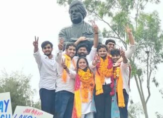 BJP Leaders Hail ABVP’s DUSU Victory as Congress-Backed NSUI Draws a Blank ABVP wins three of four DUSU posts