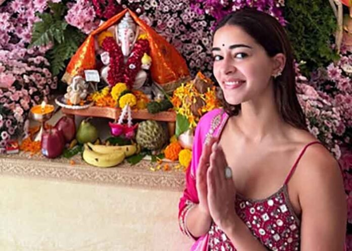 Ananya Panday Ganpati celebrations