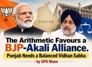 The Arithmetic Favours a BJP-Akali Alliance. Punjab Needs a Balanced Vidhan Sabha – by GPS Mann