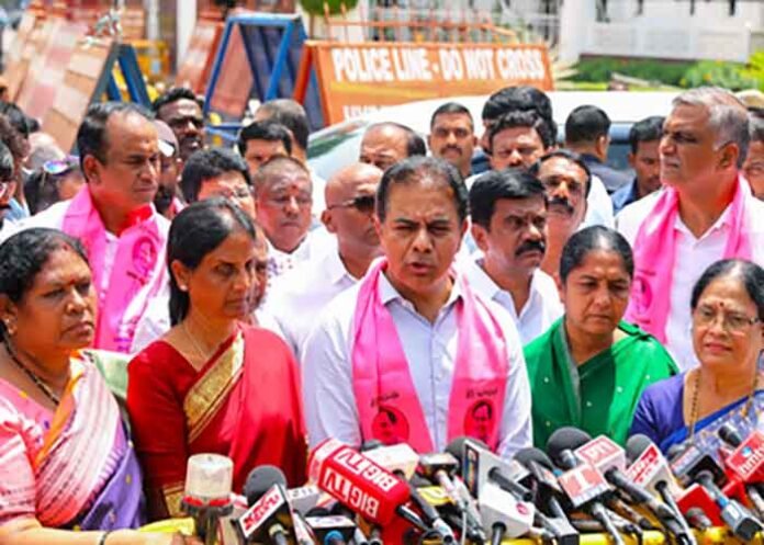 BRS KT Rama Rao complains