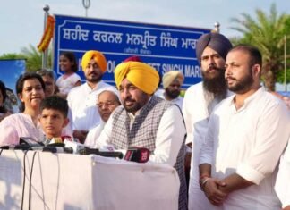 HR-2 Road in New Chandigarh Renamed Shaheed Colonel Manpreet Singh Marg: Bhagwant Mann