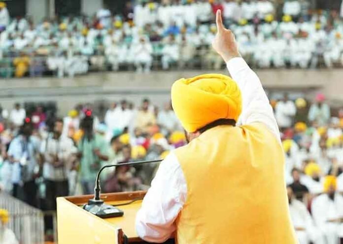 CM Mann on mic in Ludhiana