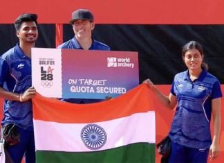 Asian Games: Chikitha Taniparthi and Sahil Jadhav Win Compound Mixed Team Gold, Secure India’s LA28 Olympic Quota Chikitha Taniparthi and Sahil Jadhav win