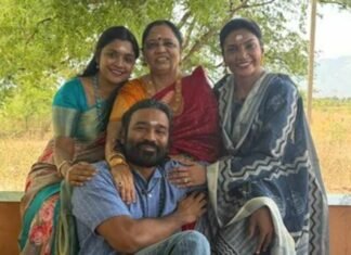 Dhanush Poses With Mother and Sisters, Calls Them ‘My Blessings’