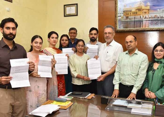Dr Balbir Singh gives appointment letters