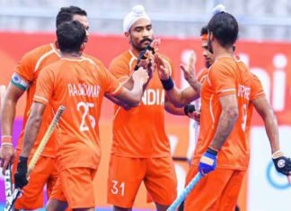 Asian Games: Jugraj Singh Scores Four as India Hammer Sri Lanka 16-1 in Men’s Hockey Hockey Mens India Wins