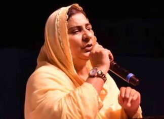 Punjab: Nakodar Hosts Drone Show to Mark 650th Parkash Purab of Sri Guru Ravidas Maharaj Ji Inderjit Kaur Mann Nakodar MLA on mic